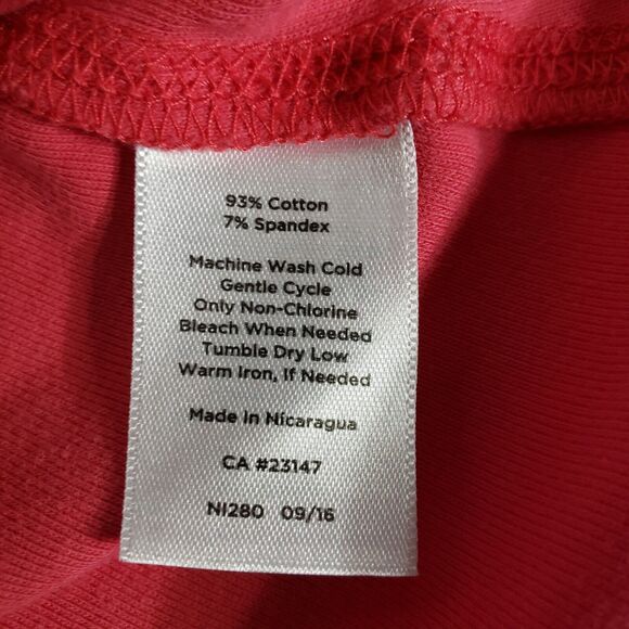 Talbots Womens Tee Size Small Stretch Weekend Tee Boat Neck Short Sleeve Salmond - Picture 8 of 8